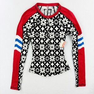 FP Movement‎ Long Sleeve Top Floral Print RecoveryRed S